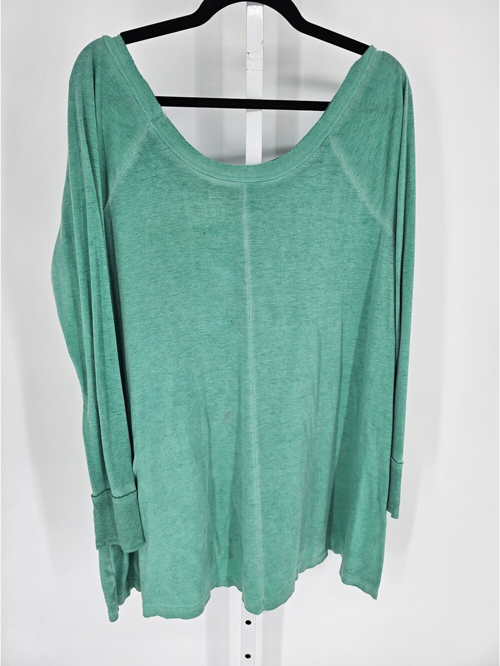 Mossimo Supply Co Womens Sz L Slouchy Tunic Top Teal Blue Oversized - Picture 4 of 4